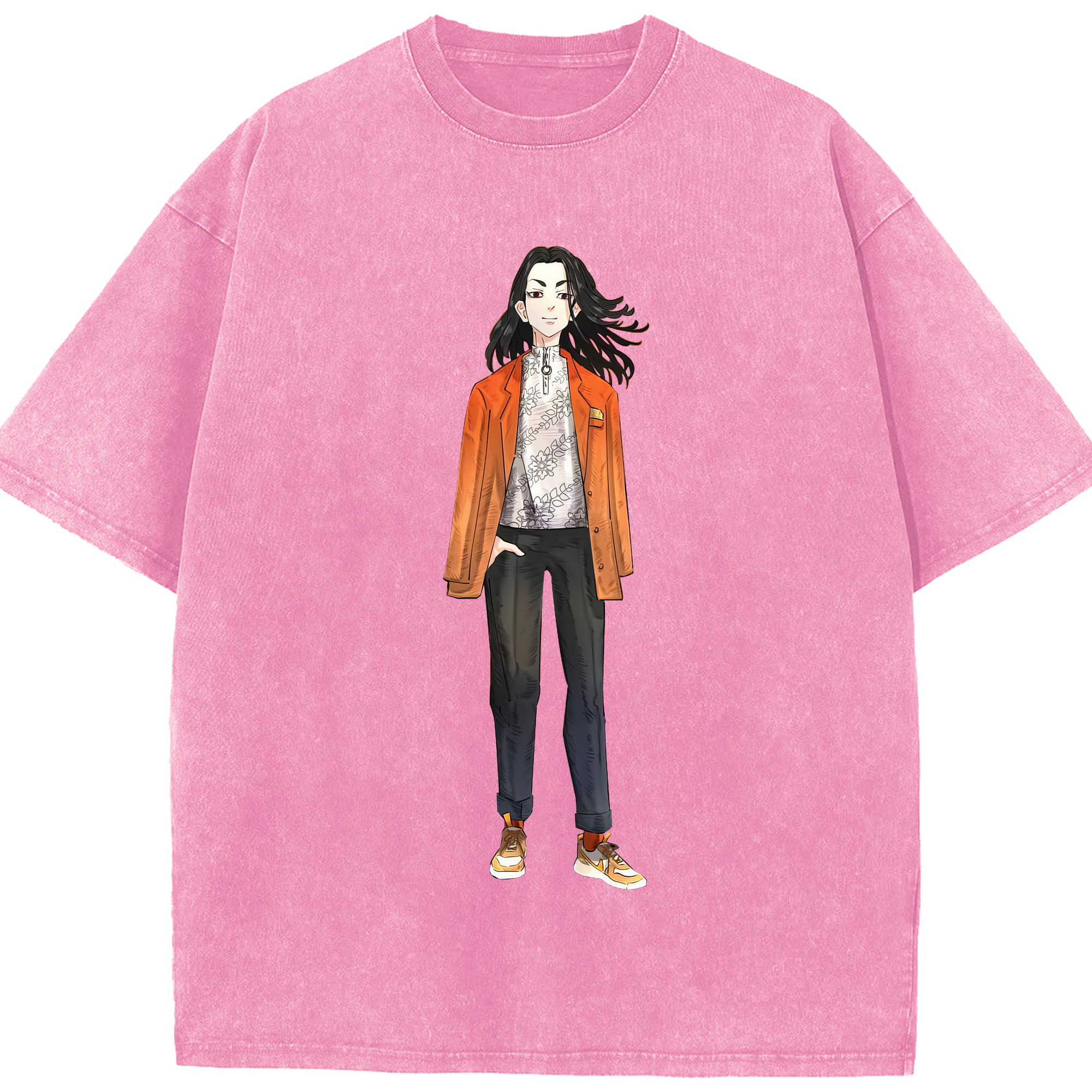 （画像用） 東京リベンジャーズ Tokyo Revengers 綿100% ヴィンテージ風 半袖Tシャツ（フロントプリント）